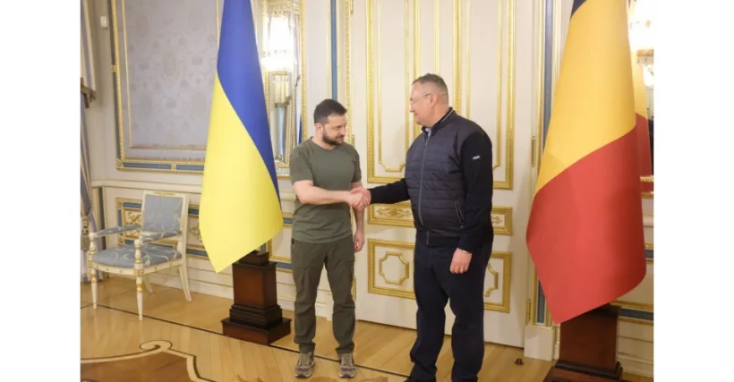 Premierul Ciucă s-a întâlnit la Kiev cu Volodimir Zelenski