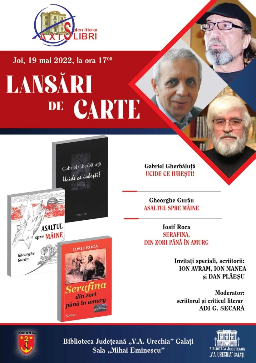 Triplă lansare de carte la Salonul Literar „Axis Libri”