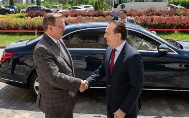 Florin Cîţu s-a întâlnit cu preşedintele Consiliului Federal al Germaniei, Bodo Ramelow