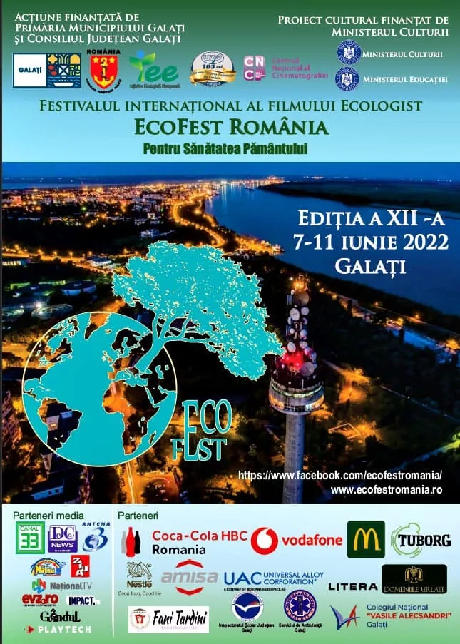 Galațiul va fi gazda Festivalului Internațional de Film Ecofest