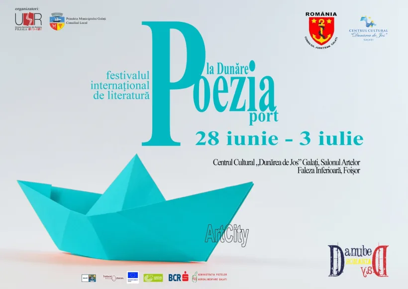 Festivalul Internațional de Literatură „Poezia - Port La Dunăre”, la Galați, până pe 3 iulie
