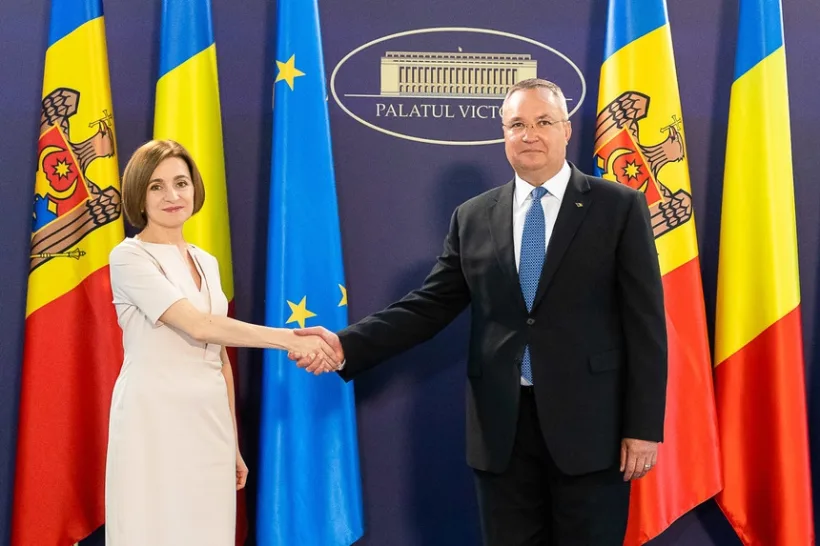 Premierul Ciucă a primit-o pe Maia Sandu la Palatul Victoria
