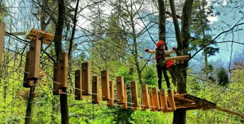 Parc de aventură în Pădurea Gârboavele, construit de Consiliul Județean Galați
