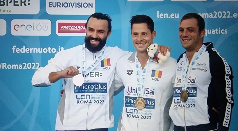 Aur şi argint pentru reprezentanţii României în proba de sărituri în apă de la mare înălţime la Europene