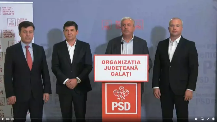 Dan Nica, Costel Fotea și Ionuț Pucheanu, reconfirmați în fruntea organizației județene a PSD Galați