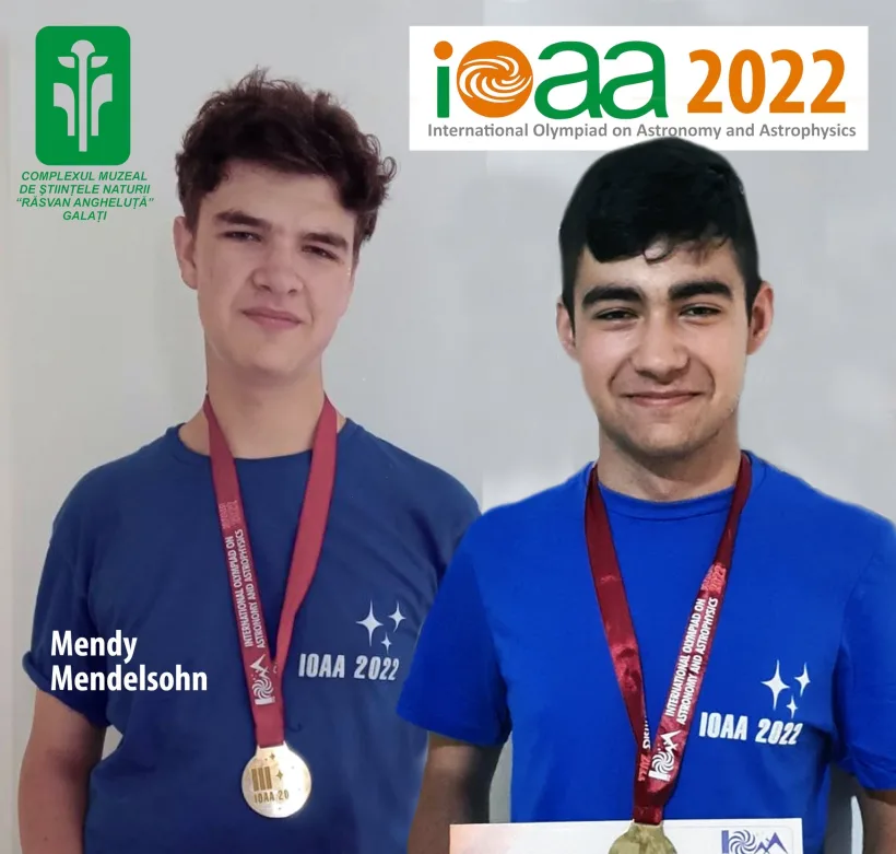 Doi membri ai Astroclubului „Călin Popovici” din Galați, medaliați la Olimpiada Internațională de Astronomie