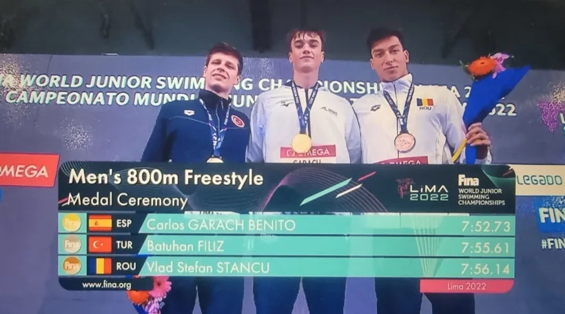Argint şi bronz pentru România la Mondialele de înot pentru juniori de la Lima