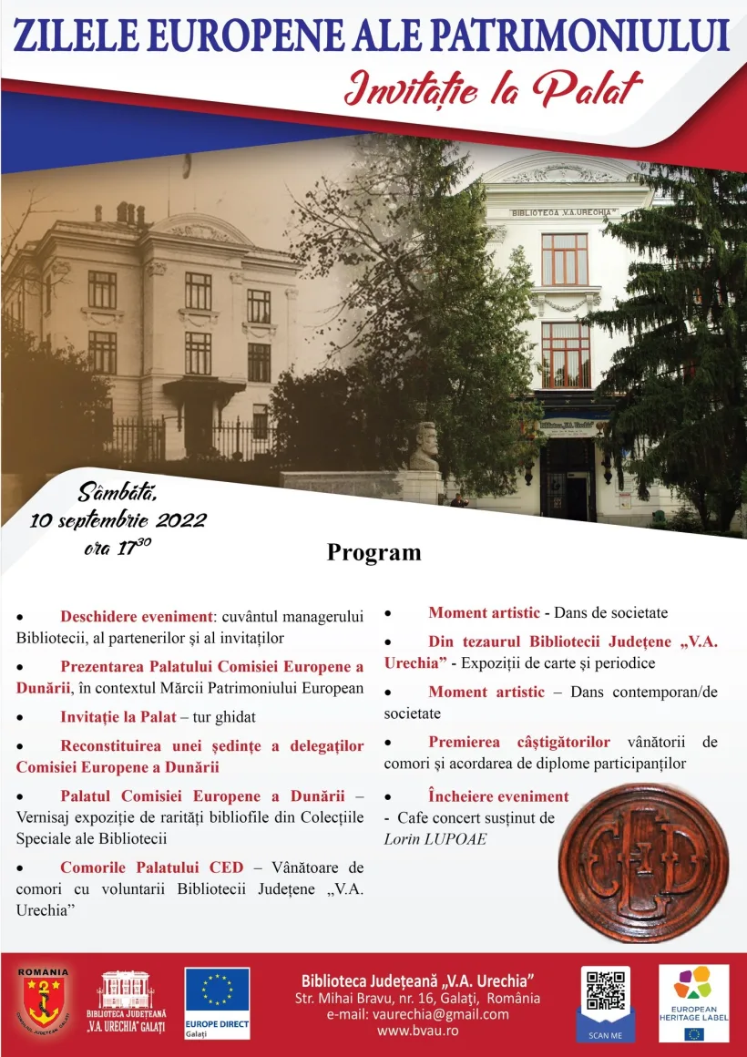„Invitație la Palat”, pentru gălățeni