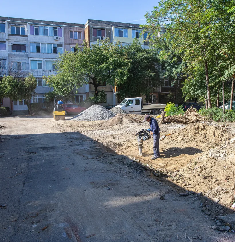 O nouă parcare se construiește în orașul Galați