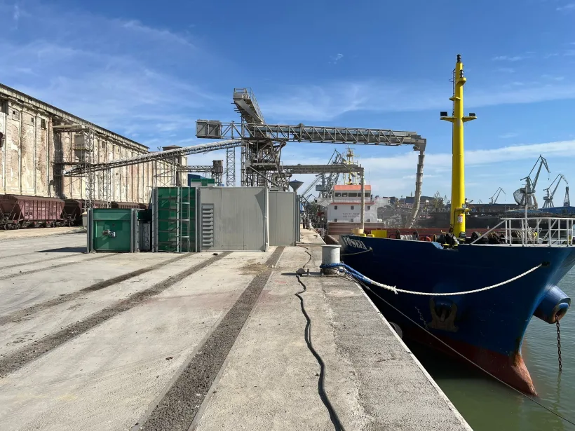 A treia navă încărcată cu cereale din Ucraina a plecat din Portul Galați