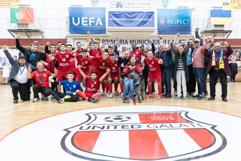 Campioana României, United Galaţi s-a calificat în Elite Round-ul UEFA Futsal Champions League
