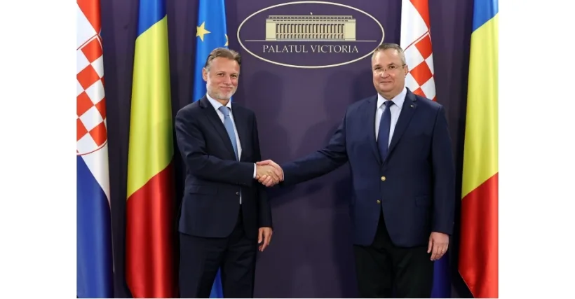 Premierul Ciucă, întrevedere cu președintele Parlamentului Croației. Discuții privind aderarea la Schengen