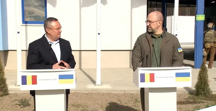 Ciucă:„Noul punct de frontieră este un punct de trecere a frontierei între Ucraina şi Uniunea Europeană”