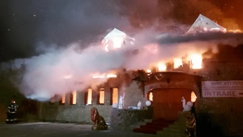 Un restaurant din Galați a luat foc. 23 de angajați ISU au fost chemați din tura liberă