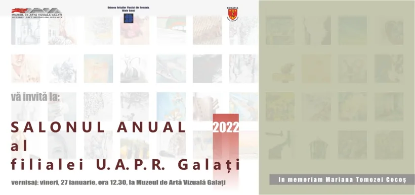 Vineri, vernisajul Salonului Anual al artiștilor plastici gălățeni