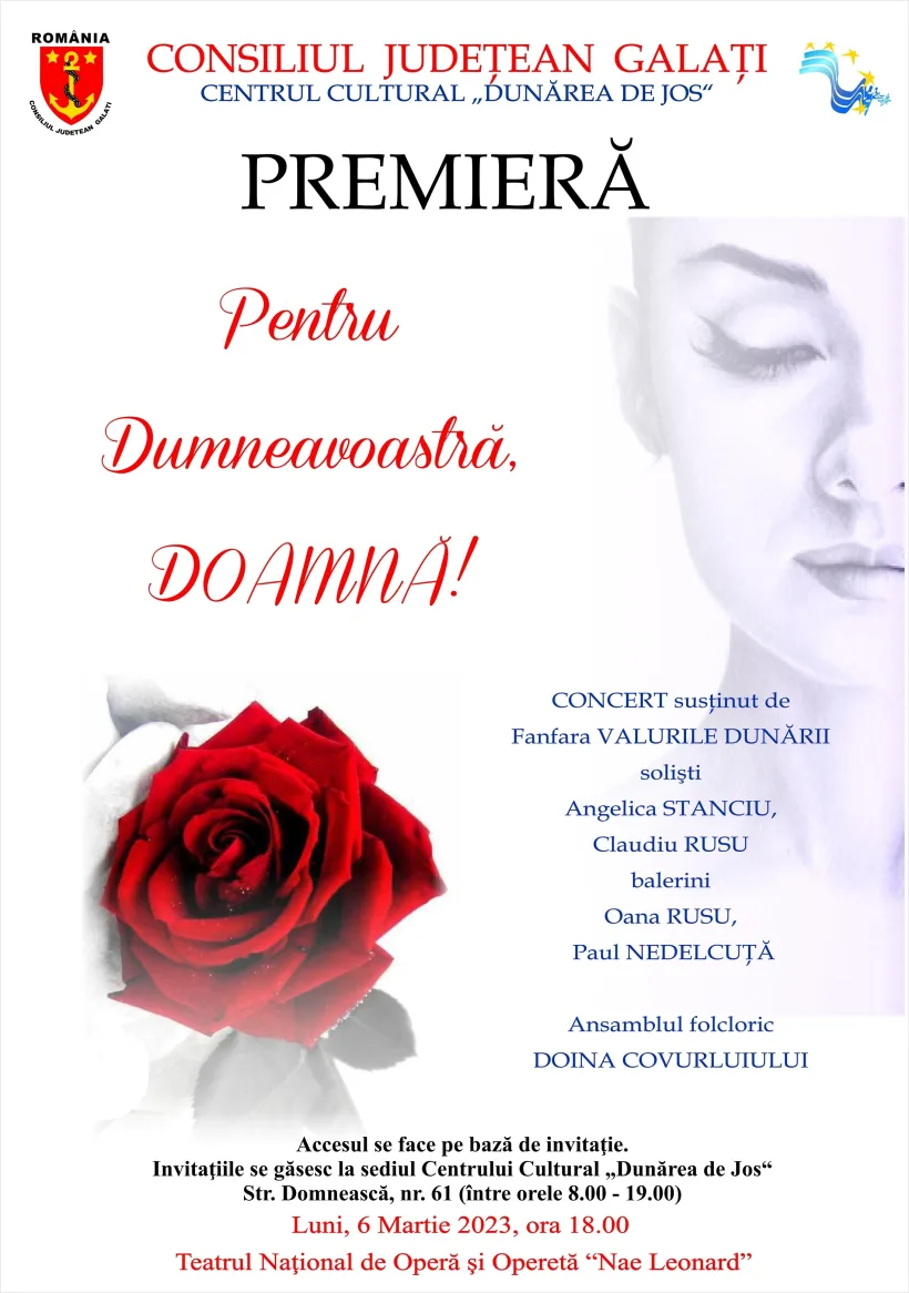 Concert extraordinar de Mărțișor al Fanfarei „Valurile Dunării” din Galați