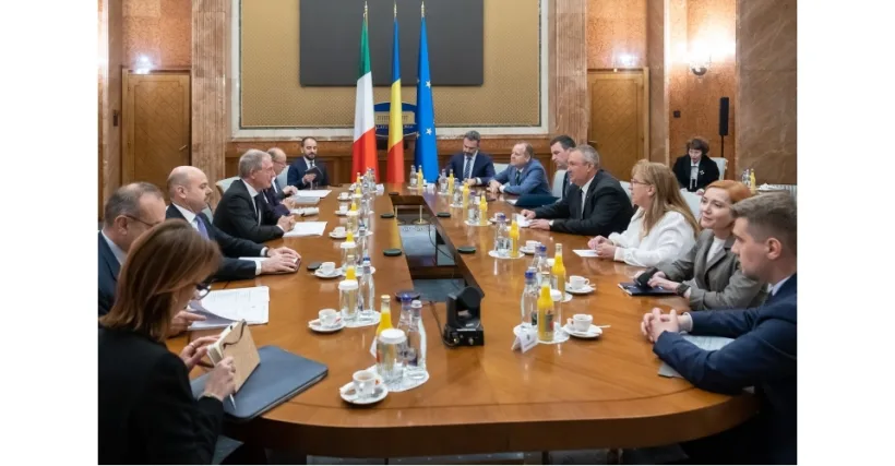 Premierul Ciucă, întrevedere cu senatorul Adolfo Urso, ministru al întreprinderilor și "Made in Italy" din Italia