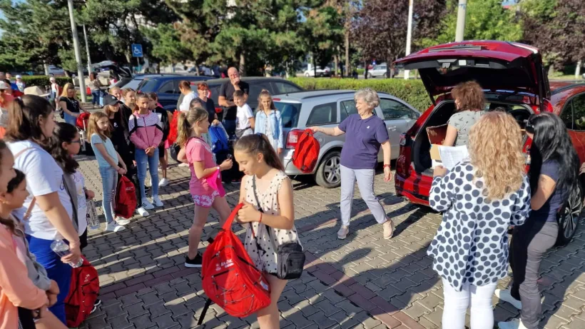 O săptămână în deltă și la mare, oferită de rotarieni pentru 45 de copii din satele gălățene
