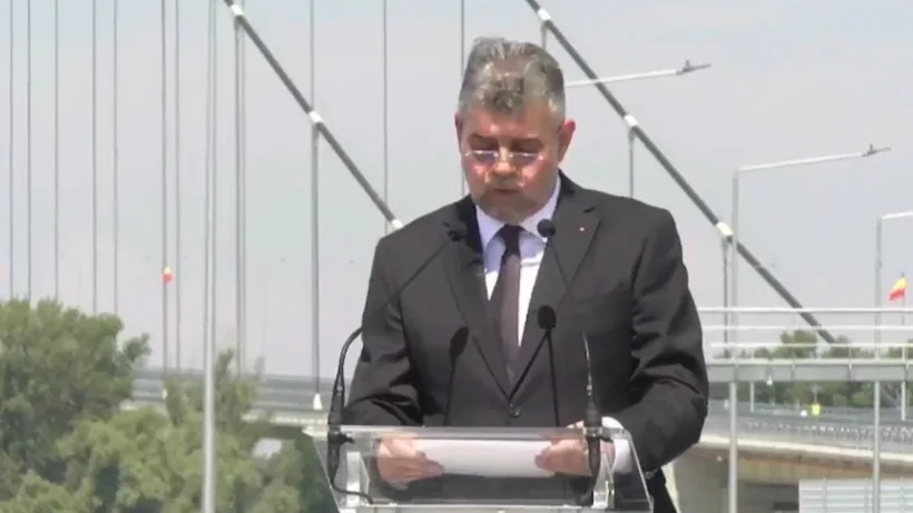 Ciolacu, la inaugurarea podului de la Brăila: Suntem obligați să fim Guvernul care construiește