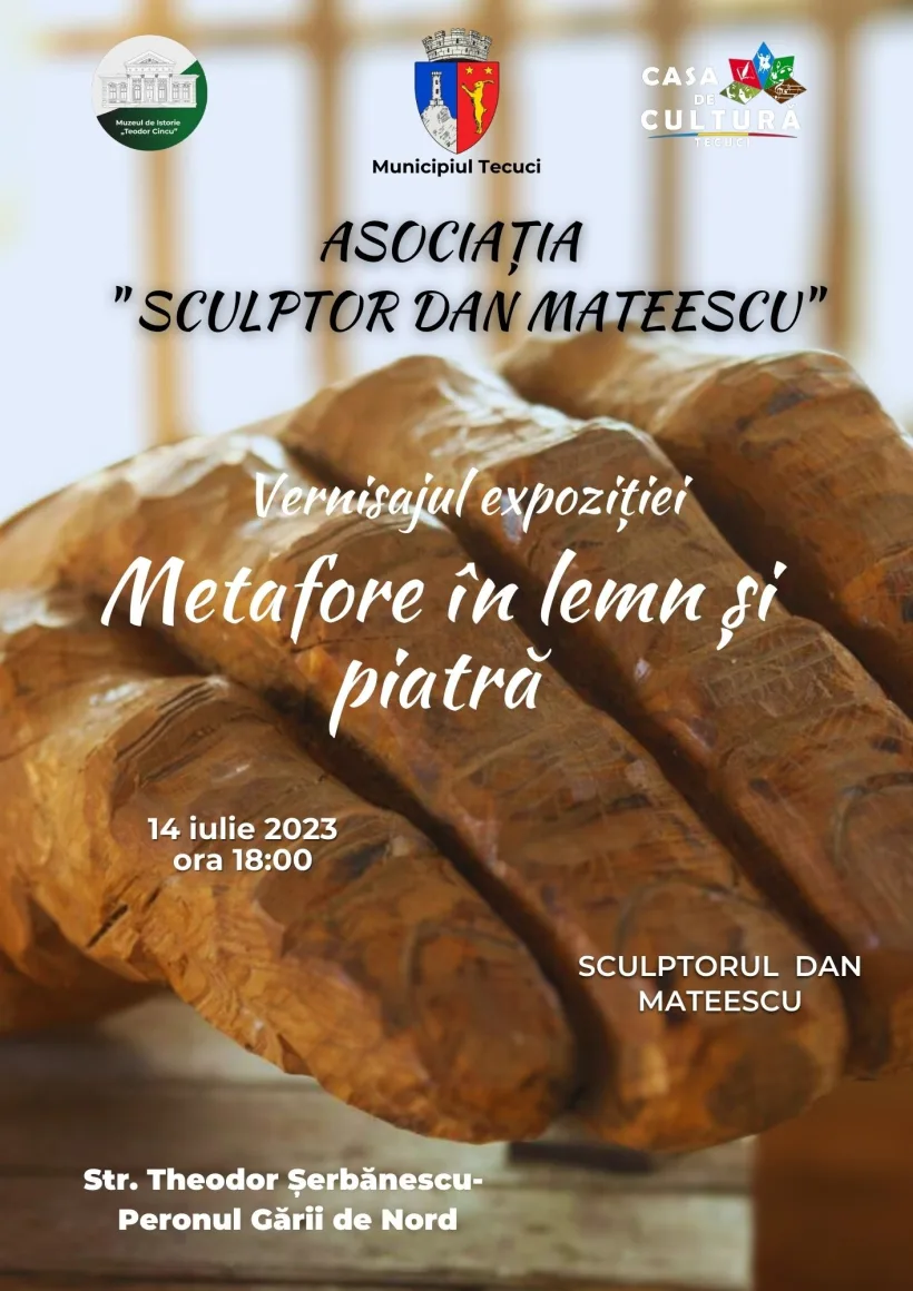 Expoziția „Metafore în lemn și piatră”, în memoria artistului Dan Mateescu