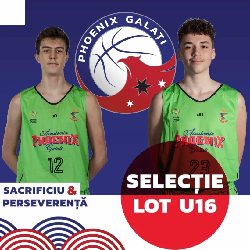 Doi juniori gălăţeni de la Academia de Baschet Phoenix au îmbrăcat tricoul României la Europenele de la Piteşti