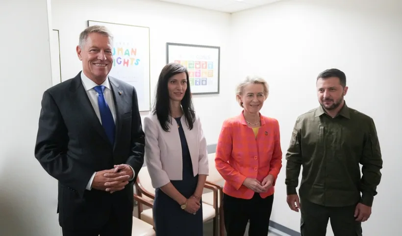 Președintele Iohannis, întâlnire cu Zelenski, von der Leyen şi vicepremierul Bulgariei, la New York