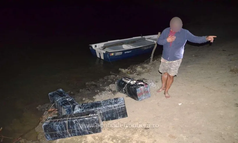 Fost polițist de frontieră din Galați, prins în timp ce făcea contrabandă cu țigări din R. Moldova