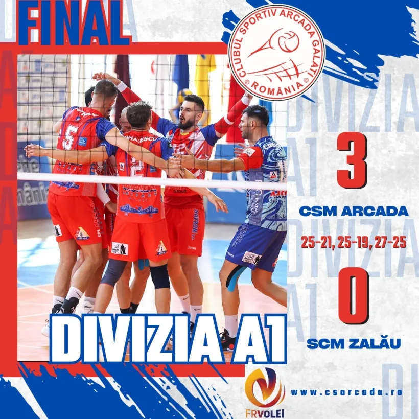 Campioana CSM Arcada Galați a debutat cu o victorie concludentă