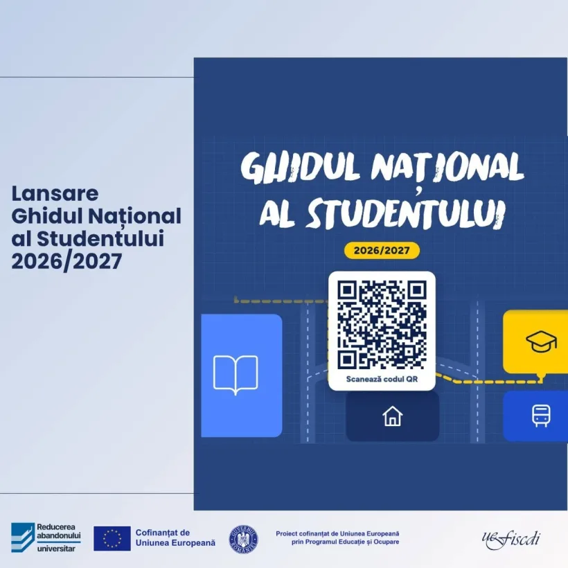 Ghidul Național al Studentului 2026/2027 a fost făcut public 