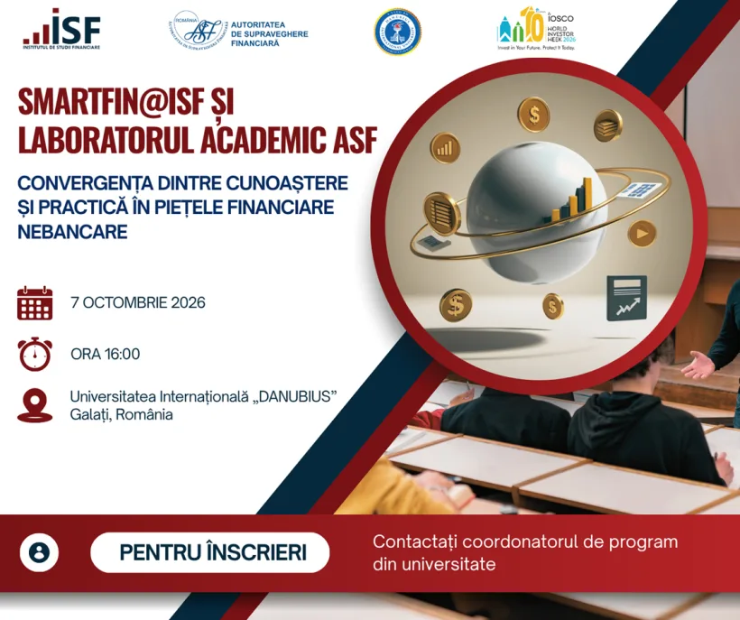 Seminar pe teme financiare, organizat în parteneriat cu Universitatea Danubius Galați