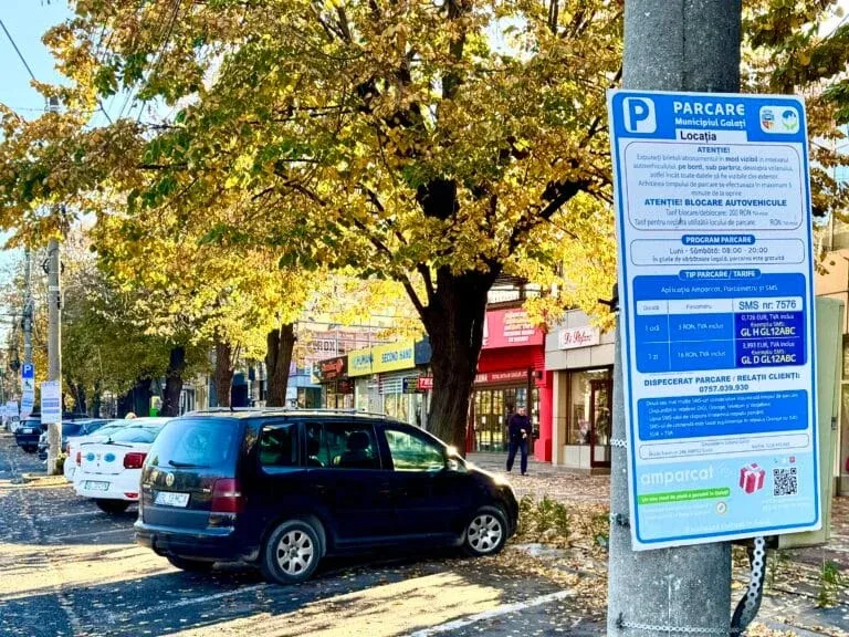 Promoție pentru șoferii gălățeni: parchezi un an la jumătate de preț